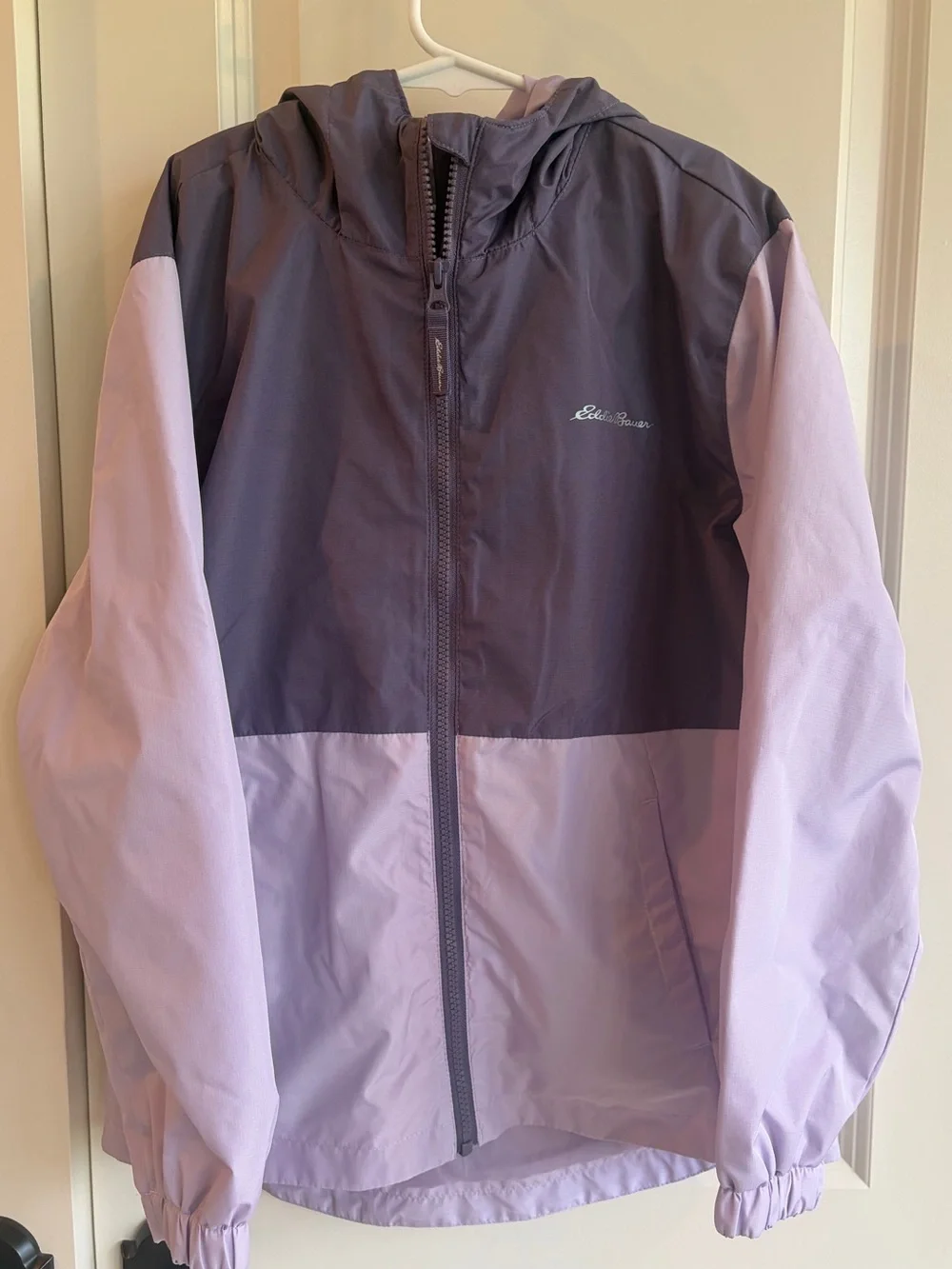 Eddie Bauer Lavender and Deep Purple Kids Girls Jacket Size 10-12
